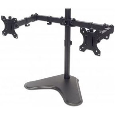 Manhattan 461559 32 Vrijstaand Zwart flat panel bureau steun