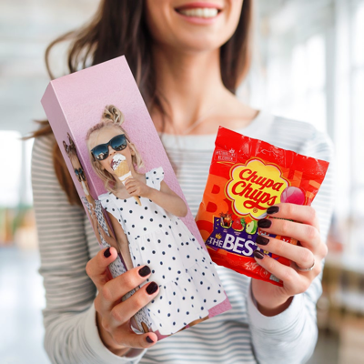 Lollys pakket personaliseren - 32 Chupa Chups lollys mix