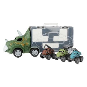 World Of Dinosaurs dinotruck met 3 pull-back auto&apos;s