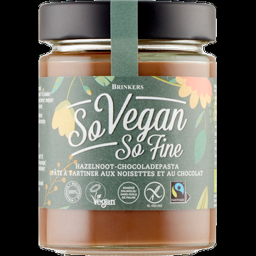 Brinkers So Vegan So Fine HazelnootChocoladepasta 270 g bij Jumbo