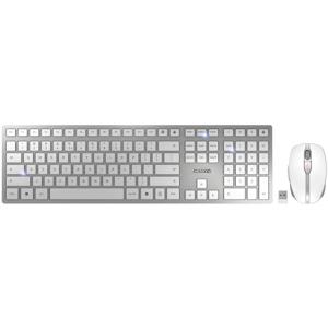 CHERRY JD-9100EU-1 Set met toetsenbord en muis Draadloos, Radiografisch QWERTY, US-Engels Wit