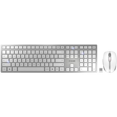 CHERRY JD-9100EU-1 Set met toetsenbord en muis Draadloos, Radiografisch QWERTY, US-Engels Wit