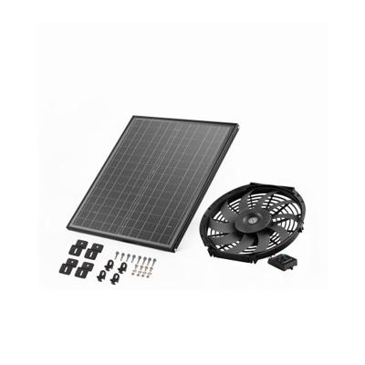 VEVOR Solar Afzuigventilator Ventilatieventilator Φ340x70mm incl. Thermostaat