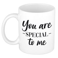 You are special to me cadeau mok / beker wit voor Valentijnsdag 300 ml     -