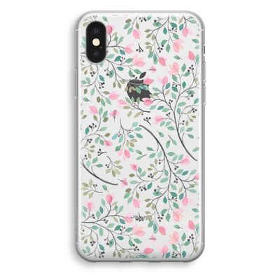 Sierlijke bloemen: iPhone X Transparant Hoesje