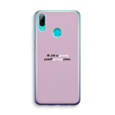 uzelf graag zien: Huawei P Smart (2019) Transparant Hoesje
