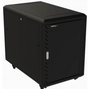 StarTech.com RK1536BKF rack 15U Vrijstaande rek Zwart