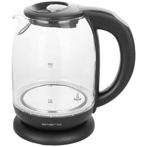 EMERIO WK-119255.5 Waterkoker Snoerloos Aantal/Volume: 1.7 l Glas, Zwart