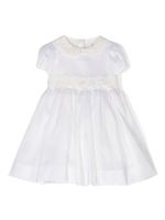 Dolce & Gabbana Kids robe à détails en dentelle - Blanc - thumbnail