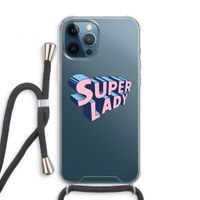 Superlady: iPhone 12 Pro Transparant Hoesje met koord