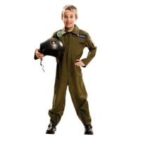 Kostuums voor Kinderen My Other Me Top Gun Vliegtuig Piloot 5-6 Jaar Groen