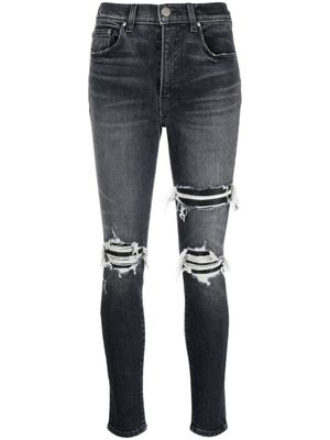 AMIRI jean skinny à taille haute - Gris