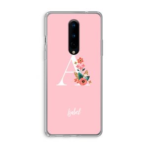 Pink Bouquet: OnePlus 8 Transparant Hoesje