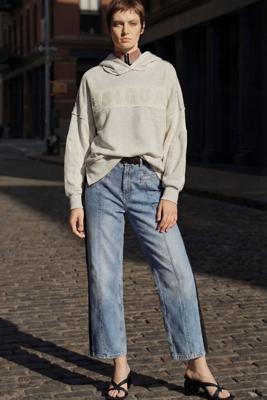 Bimateriaal spijkerbroek - BLUE - XL