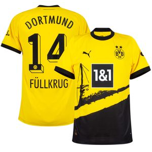 Borussia Dortmund Shirt Thuis 2023-2024 + Füllkrug 14