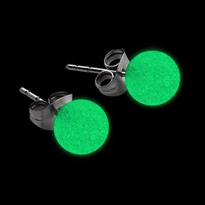 "Glow in the Dark" Ear Studs Chirurgisch staal 316L/Acryl Oorbellen