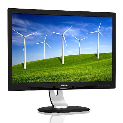 Philips Brilliance 240B4QPYEB - 24 inch - 1920x1200 - DP - DVI - VGA - Zwart