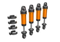 Traxxas - Shocks, GTM, 6061-T6 aluminum (orange-anodized) (fully assembled w/o springs) (4) (TRX-9764-ORNG) - thumbnail