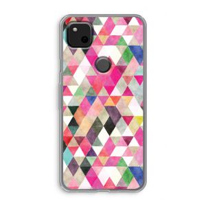 Gekleurde driehoekjes: Google Pixel 4a Transparant Hoesje