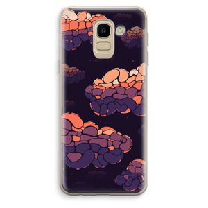 Patroon Wolken: Samsung Galaxy J6 (2018) Transparant Hoesje