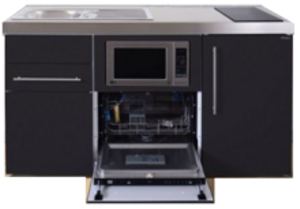 MPGSM 160 Zwart met koelkast, vaatwasser en magnetron RAI-982