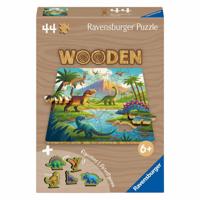 Ravensburger houten legpuzzel dinosaurus - 44st.