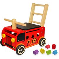 Im toy loop- en duwwagen brandweer