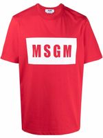 MSGM t-shirt à logo imprimé - Rouge