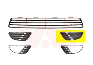 Ventilatiegrille, bumper VAN WEZEL, Inbouwplaats: Links voor, u.a. für Ford