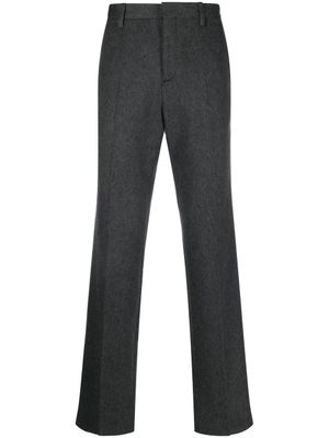Off-White pantalon droit en laine stretch - Gris