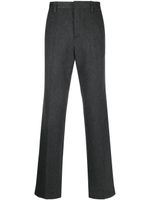 Off-White pantalon droit en laine stretch - Gris - thumbnail