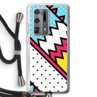 Pop Art #2: Huawei P40 Pro Plus Transparant Hoesje met koord
