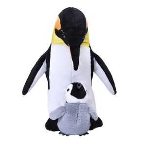 Pluche pinguin met baby knuffels 38 cm knuffeldieren