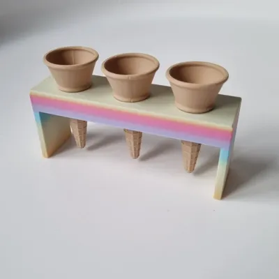 Kiddi Puntijsjes Houder - Triple voor mini ijsjes