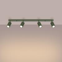 Plafondlamp KARBON 4L olijfgroen