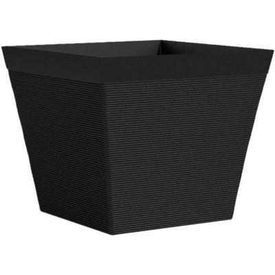 Vierkante pot - GARDEN ID - Green Care Impact Zwart-Anth - 39 x 33 cm - 10 jaar garantie - 100% gerecycled - UV-/gelbestendig Vierkante pot - GARDEN ID - Green Care Impact Zwart-Anth - 39 x 33 cm - 10 jaar garantie - 100% gerecycled - UV-/gelbestendig