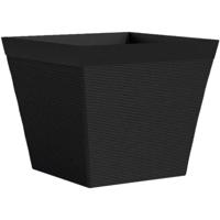 Vierkante pot - GARDEN ID - Green Care Impact Zwart-Anth - 39 x 33 cm - 10 jaar garantie - 100% gerecycled - UV-/gelbestendig Vierkante pot - GARDEN ID - Green Care Impact Zwart-Anth - 39 x 33 cm - 10 jaar garantie - 100% gerecycled - UV-/gelbestendig
