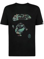 BAPE BLACK *A BATHING APE® t-shirt en coton à logo imprimé - Noir