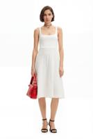 A-lijn midi-jurk - WHITE - S