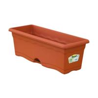 Plantenbak met schaal Plastiken Terra cotta Polypropyleen Plastic 60 x 20 cm - thumbnail