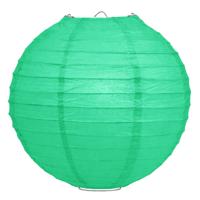 Luxe bol feest lampion - mintgroen - dia 25 cm - papier