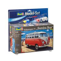 Revell Model Set Volkswagen T1 Samba Bus Busje miniatuur Montagekit 1:24 - thumbnail