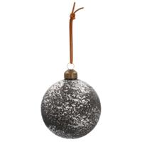 Ngk Kerstbal robuust glas mat zwart 8 cm | 24 stuks