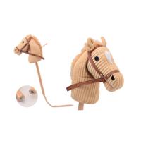 Johntoy Stokpaardje + geluid 80cm beige Johntoy Stokpaardje + geluid 80cm beige