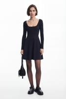 Kort zwierig jurkje - BLACK - XS