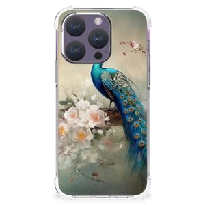 Case Anti-shock voor iPhone 15 Pro Vintage Pauwen