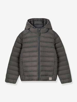 Donsjack met capuchon kinderen OWEN MarMar Copenhagen leigrijs