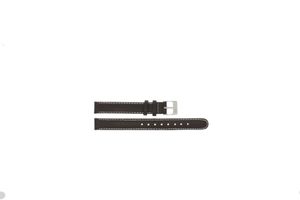 Lacoste horlogeband 2000469 / LC-30-3-14-0131 Leder Donkerbruin 12mm + wit stiksel