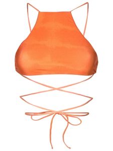 Clube Bossa haut de bikini Chung à design noué - Orange