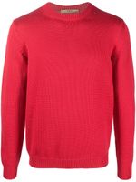 Nuur pull tricoté en laine mérinos - Rouge